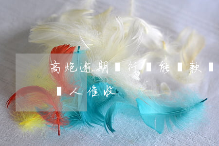 高炮逾期銀行還能貸款嗎(高炮貸款逾期四天沒人催收)