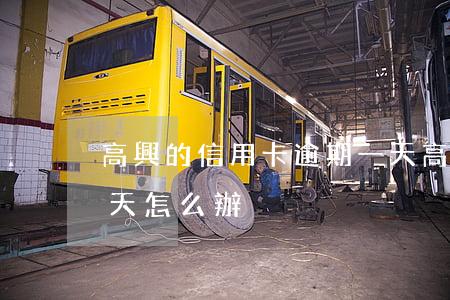 高興的信用卡逾期一天 高興的信用卡逾期一天怎么辦