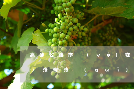 高速公路作業(yè)安全生產(chǎn)法律法規(guī)(高速公路施工安全管理制度)