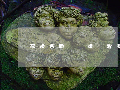 高陵合同糾紛律師要多少錢