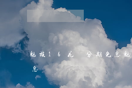 魅族16花唄分期免息(魅族16花唄分期免息)