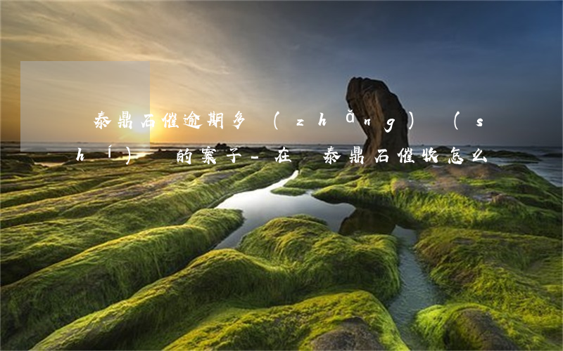 鴻泰鼎石催逾期多長(zhǎng)時(shí)間的案子-在鴻泰鼎石催收怎么樣