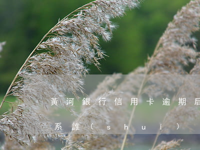 黃河銀行信用卡逾期后還款聯(lián)系誰(shuí)