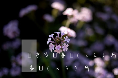 龍泉律師事務(wù)所哪里有(龍泉市律師事務(wù)所)