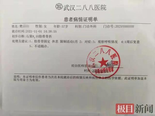 肋骨被打骨折两根,法律上怎么定性(好男不跟女斗？湖北一女子与男同事斗殴两根肋骨被打骨折)